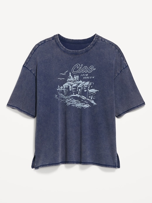 Image number 5 showing, Short-Sleeve Loose Graphic T-Shirt