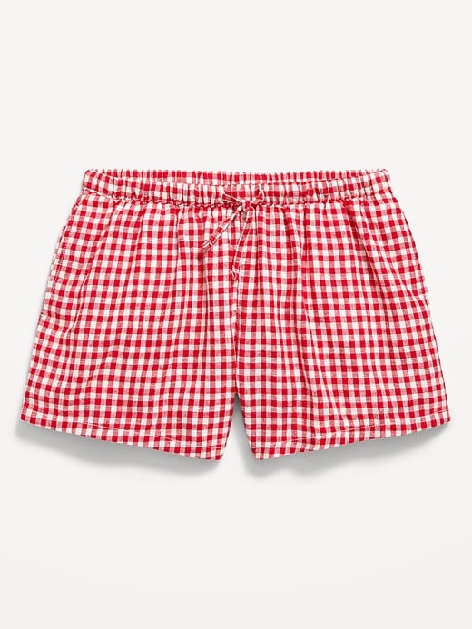 Image number 1 showing, Printed Linen-Blend Shorts for Girls