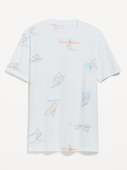 L'image numéro 4 présente T-shirt ras du cou