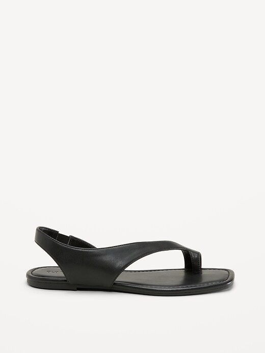 Image number 3 showing, Asymmetrical Toe-Strap Sandals for Women