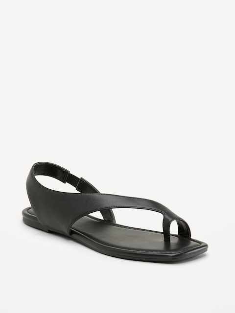Asymmetrical Toe-Strap Sandals for Women