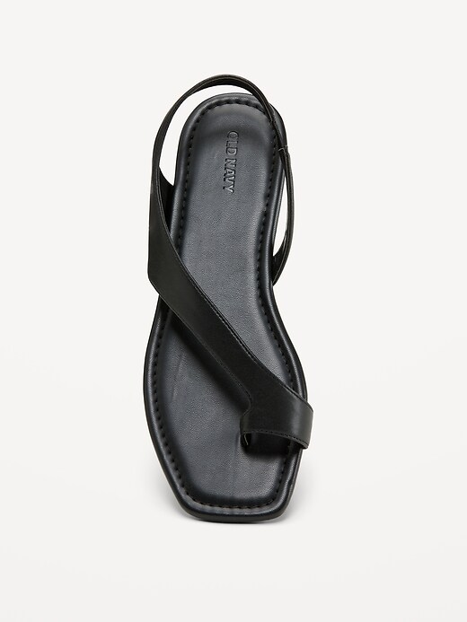 Image number 2 showing, Asymmetrical Toe-Strap Sandals for Women