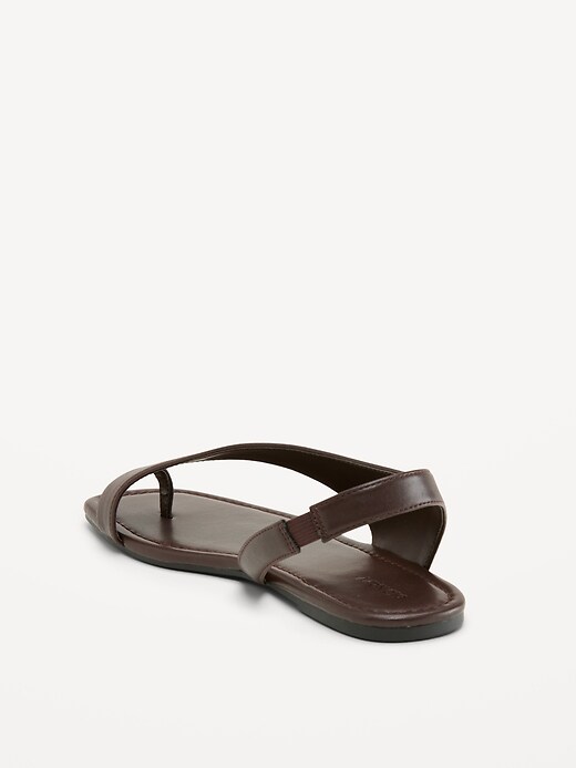 Image number 4 showing, Asymmetrical Toe-Strap Sandals for Women