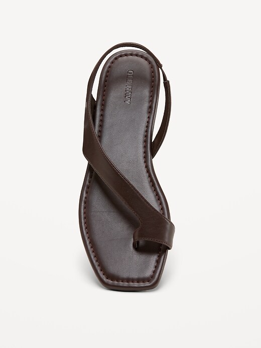 Image number 2 showing, Asymmetrical Toe-Strap Sandals for Women