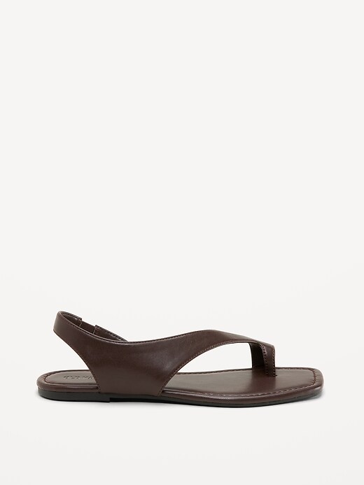 Image number 3 showing, Asymmetrical Toe-Strap Sandals for Women
