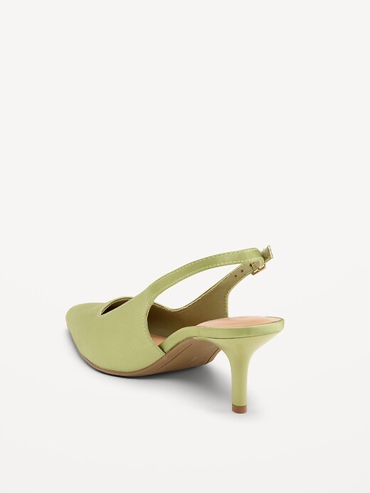 Image number 5 showing, The Occasion by Old Navy Slingback Heels for Women