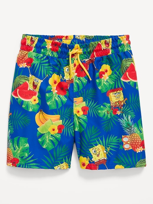 Image number 1 showing, SpongeBob SquarePants™ Swim Trunks for Boys
