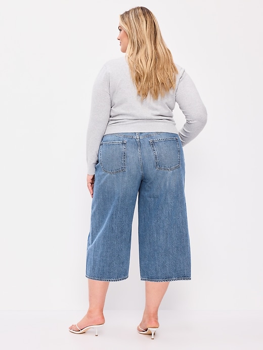 L'image numéro 10 présente Jean gaucho coupe généreuse à jambe large à taille mi-basse
