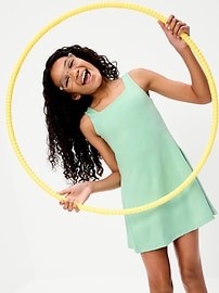 Image number 1 showing, StudioSmooth Sleeveless Athletic Dress for Girls