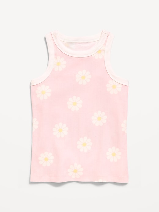 Image number 2 showing, Fitted Ribbed Tank Top for Girls