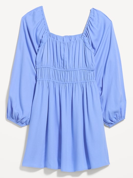 Image number 4 showing, Long-Sleeve Square-Neck Mini Dress