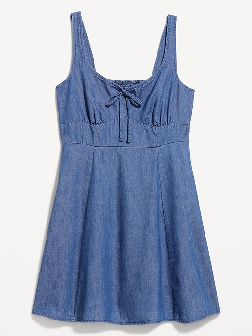 Image number 6 showing, Fit & Flare Denim Mini Dress