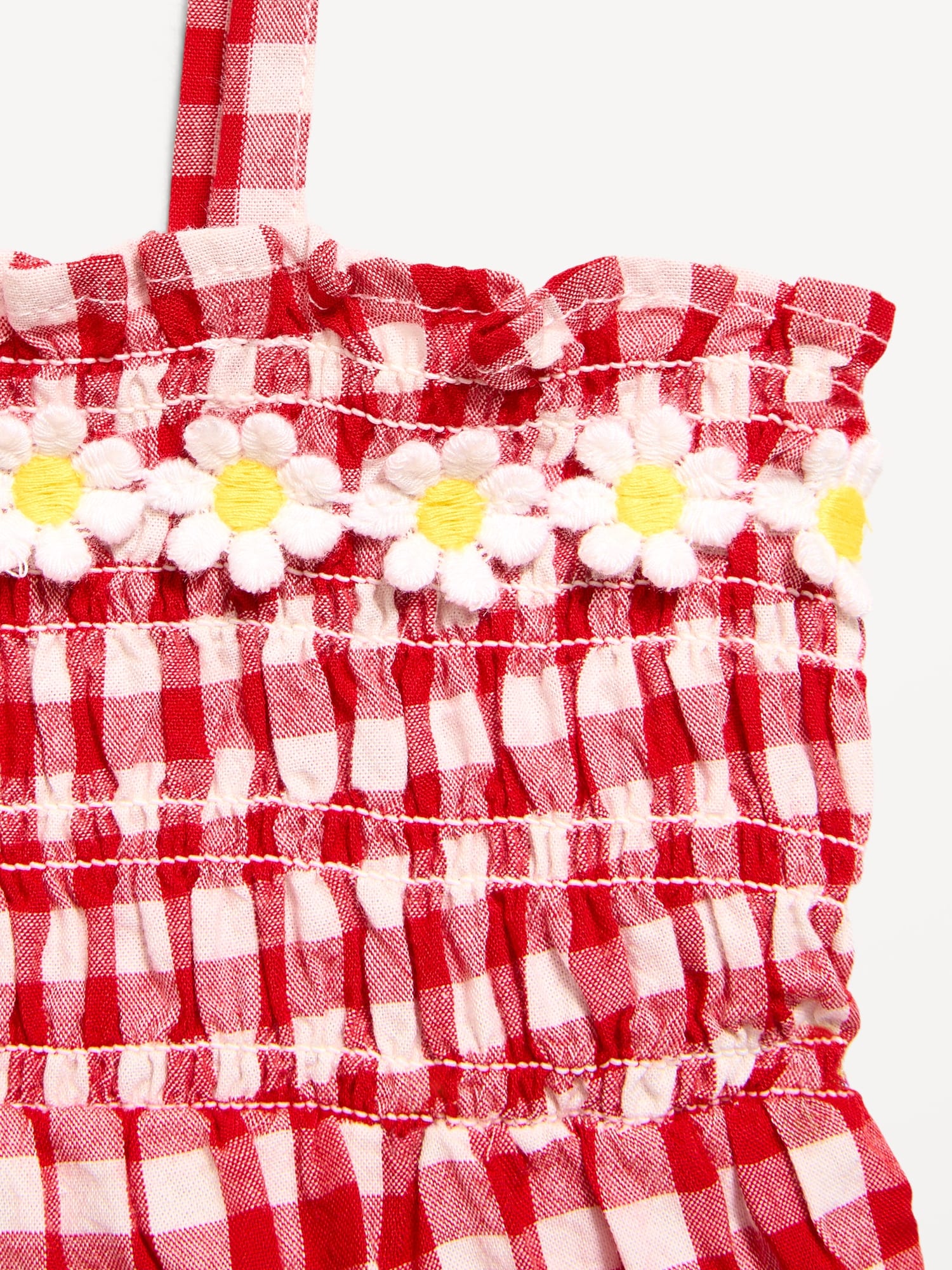 L'image numéro 2 présente Ensemble avec haut sans manches à smocks et à basque et short pour bébé