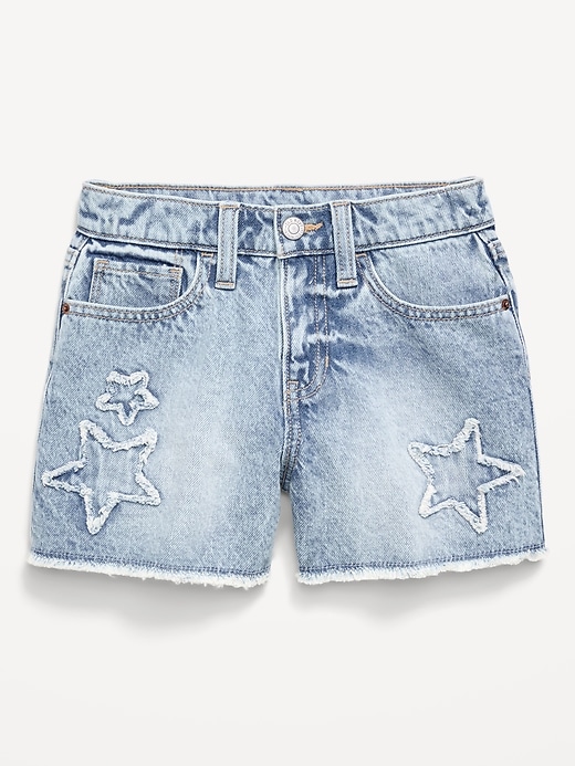 Image number 4 showing, High-Waisted Frayed-Hem Jean Shorts for Girls