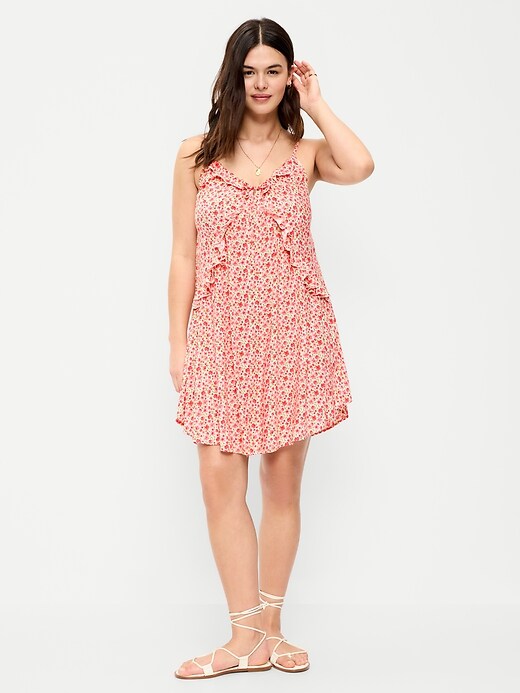 Image number 6 showing, Ruffle-Trim Asymmetrical Mini Dress