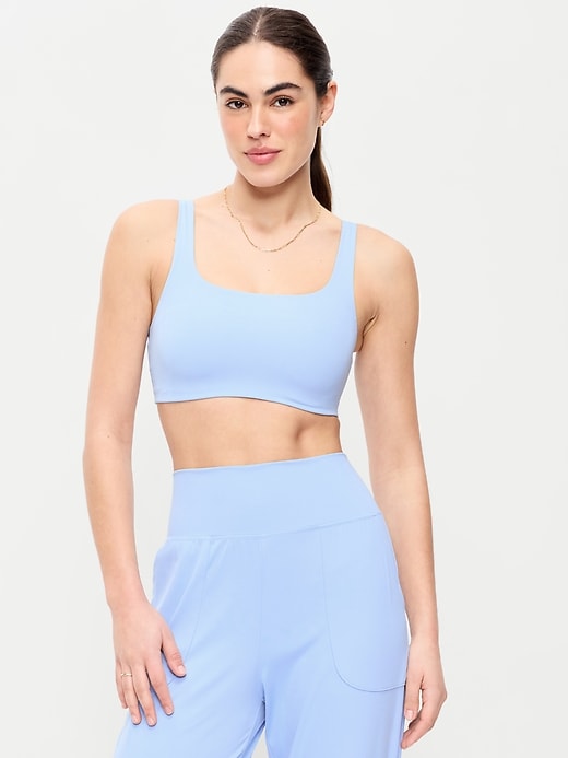 Image number 1 showing, Light Support StudioSmooth Square-Neck Sports Bra