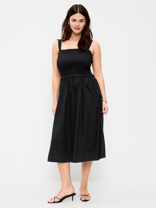 Image number 2 showing, Fit & Flare Smocked-Bodice Midi Dress