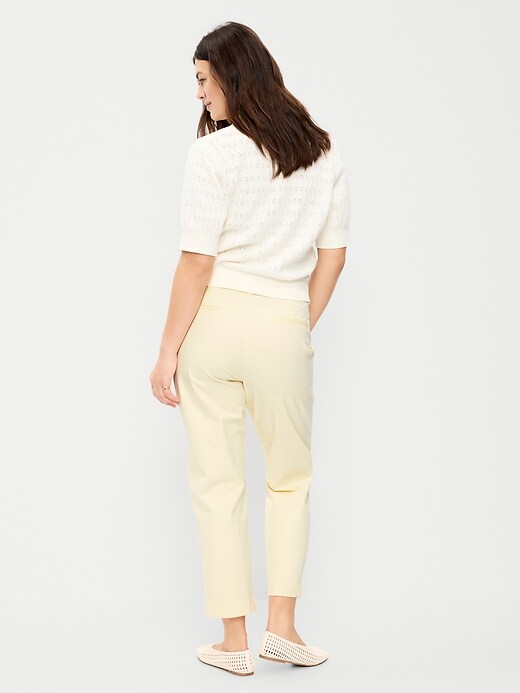 Image number 7 showing, High-Waisted Pixie Straight Pants