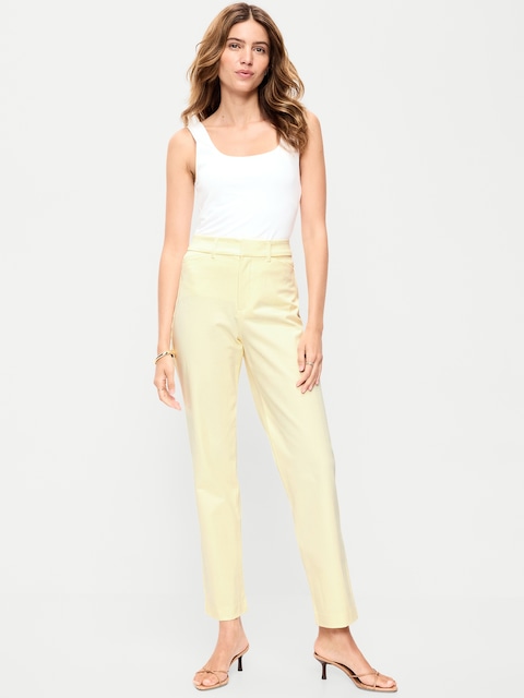 High-Waisted Pixie Straight Pants