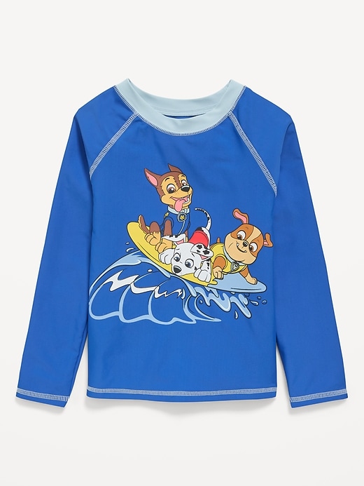 Image number 1 showing, Paw Patrol™ Rashguard Swim Top for Toddler Boys