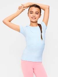 Image number 6 showing, Fitted Seamless Ribbed Performance Top for Girls