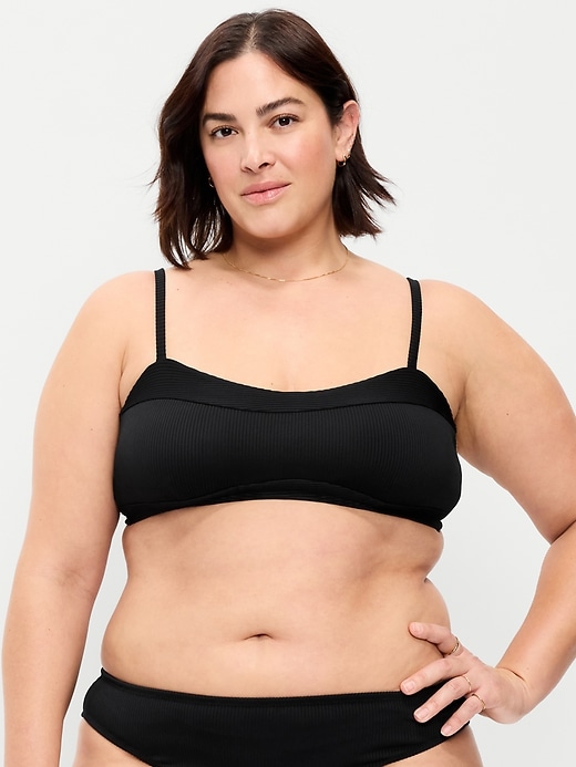 L'image numéro 7 présente Haut de bikini côtelé