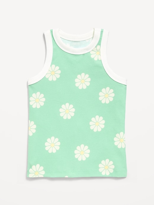 Image number 1 showing, Fitted Ribbed Tank Top for Girls