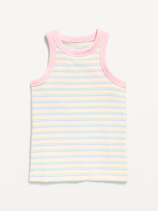 Image number 2 showing, Fitted Ribbed Tank Top for Girls