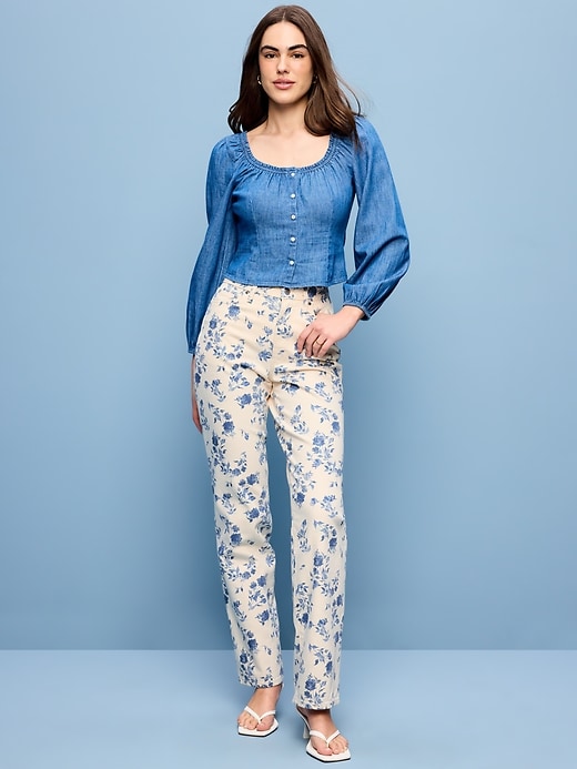 L'image numéro 1 présente Jean OG ample à taille haute