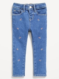 Image number 2 showing, High-Waisted Embroidered Rockstar 360° Stretch Jeggings for Toddler Girls