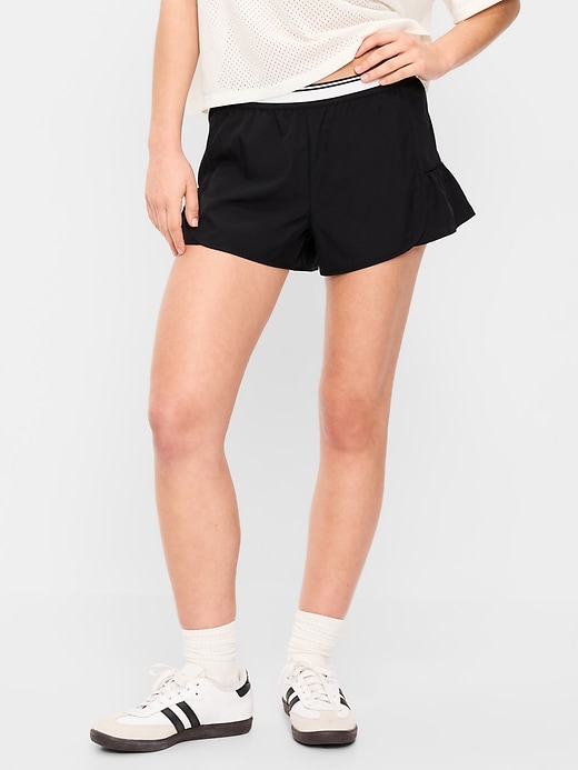 Image number 1 showing, Mid-Rise StretchTech Run Shorts -- 3-inch inseam