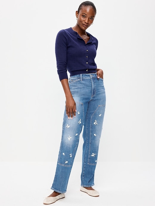 L'image numéro 1 présente Jean OG profilé ample à taille haute