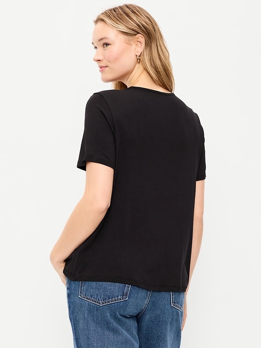 Image number 6 showing, Luxe Crew-Neck T-Shirt