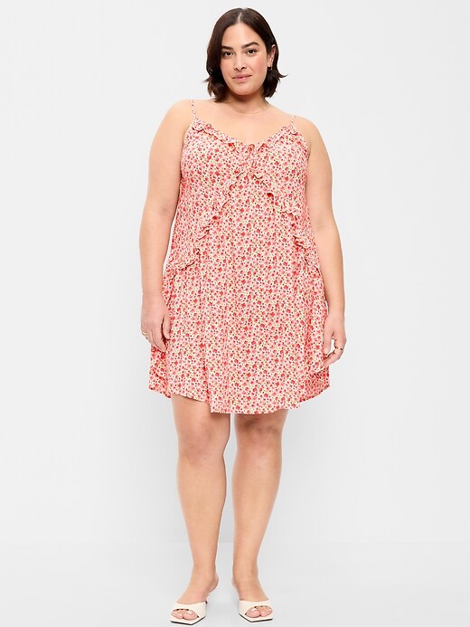 Image number 7 showing, Ruffle-Trim Asymmetrical Mini Dress