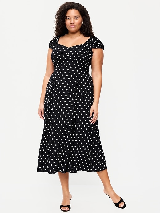 Image number 6 showing, Short-Sleeve Fit & Flare Midi Dress