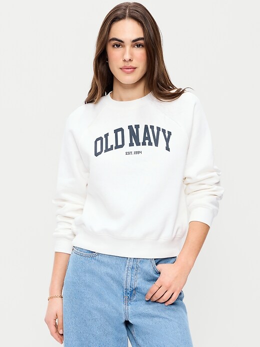 Image number 1 showing, Vintage Crew-Neck Logo-Graphic Sweatshirt