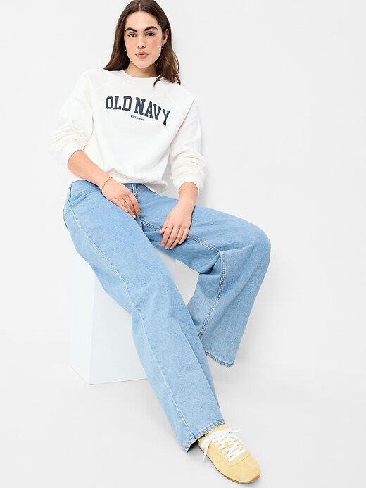 Image number 3 showing, Vintage Crew-Neck Logo-Graphic Sweatshirt