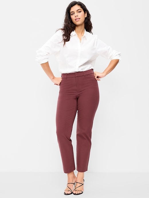 Image number 6 showing, High-Waisted Pixie Straight Pants