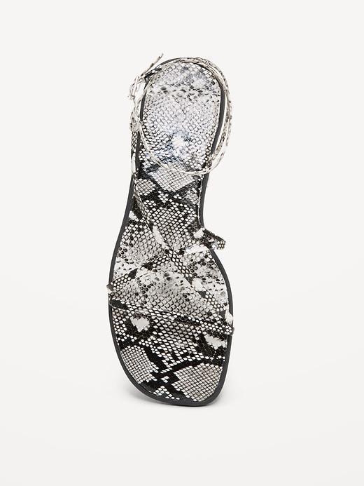 L'image numéro 2 présente Sandales à brides en similicuir