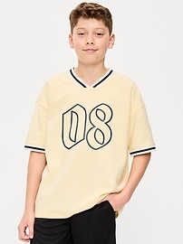 Image number 1 showing, Short-Sleeve Soccer Jersey Sweater for Boys