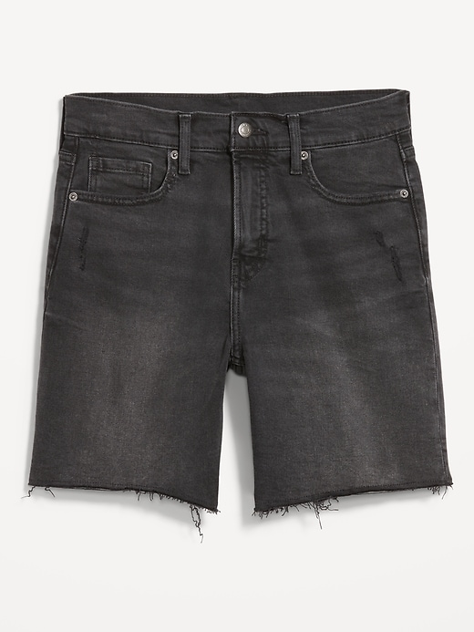 Image number 1 showing, High-Waisted OG Jean Cut-Off Shorts -- 7-inch inseam
