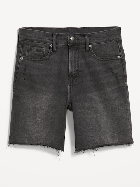 High-Waisted OG Jean Cut-Off Shorts -- 7-inch inseam