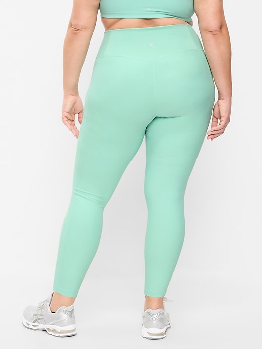 L'image numéro 7 présente Legging PowerSoft sans limites à poche à taille très haute, longueur 7/8 – Sans couture avant