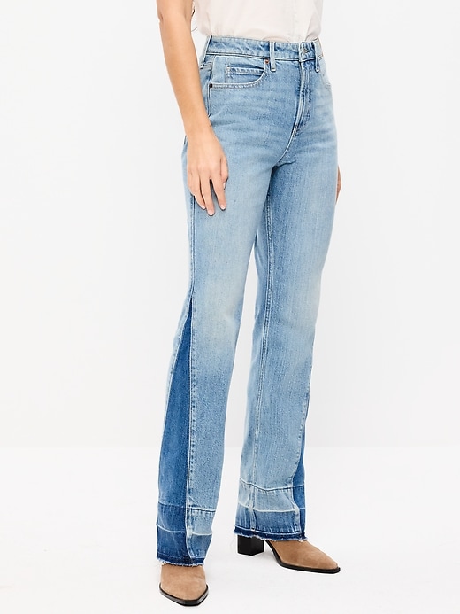Image number 2 showing, Extra High-Waisted Baby Boot-Cut Jeans