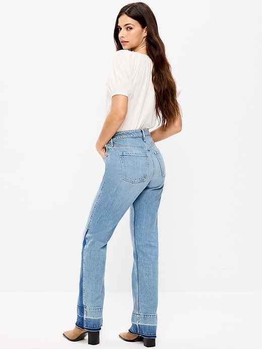 Image number 3 showing, Extra High-Waisted Baby Boot-Cut Jeans