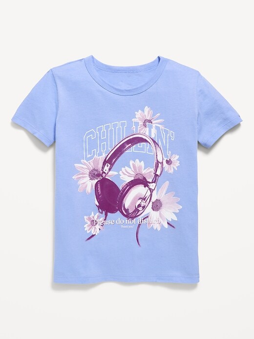 Image number 1 showing, Short-Sleeve Graphic T-Shirt for Girls