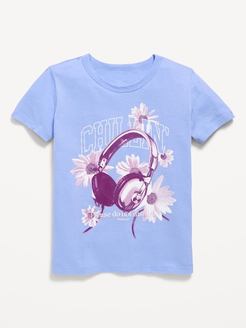 T-SHIRT À MANCHES COURTES À IMPRIMÉ POUR FILLE