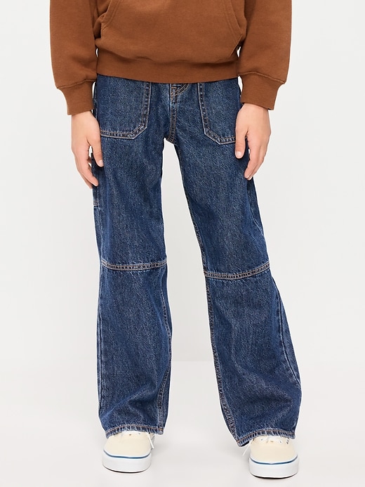 Image number 1 showing, Baggy Carpenter Utility Jeans for Boys
