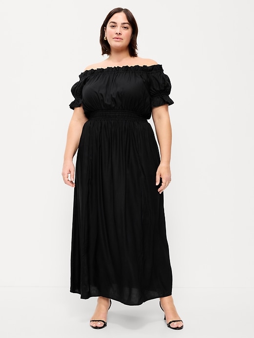 Image number 7 showing, Off-The-Shoulder Boho Maxi Dress