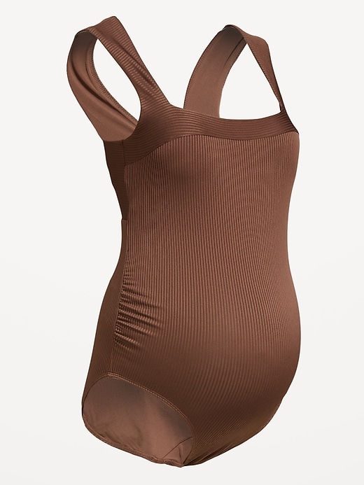 Image number 2 showing, Maternity Structured One-Piece Swimsuit